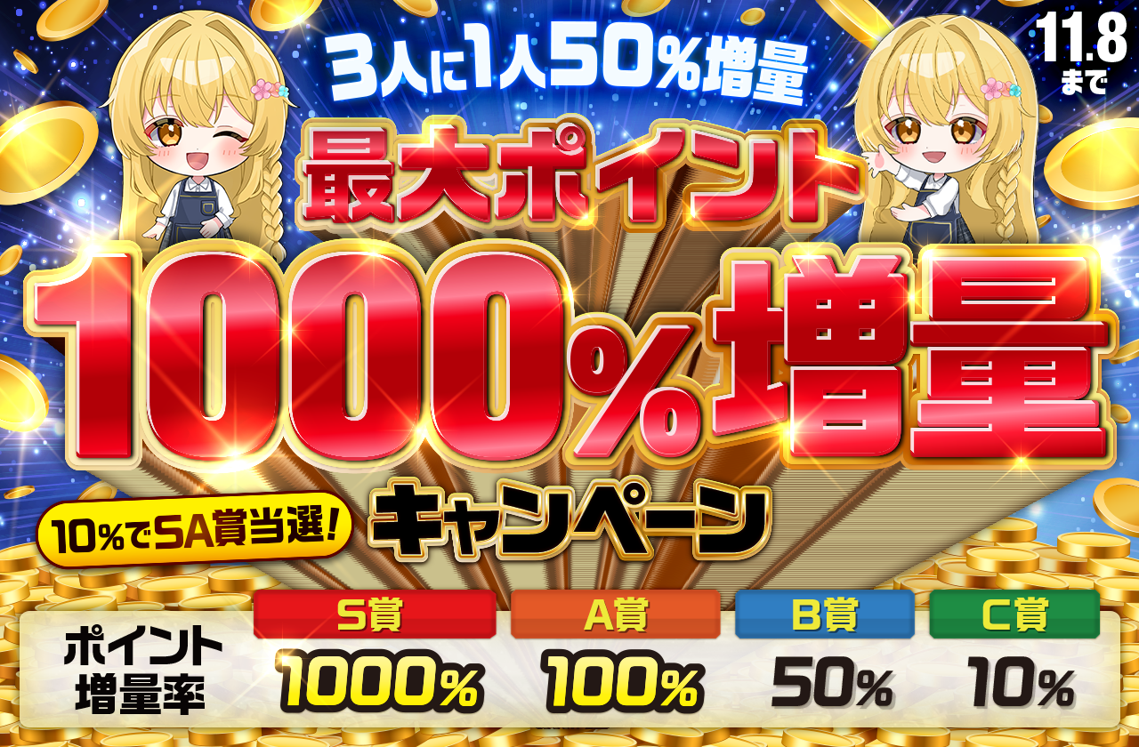 ポイント増量キャンペーン